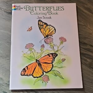 Butterflies Coloring Book by Jan Sovak